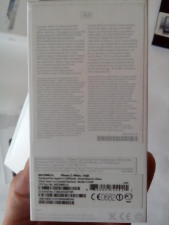 Коробка iPhone 5 White 16gb ОРИГИНАЛ