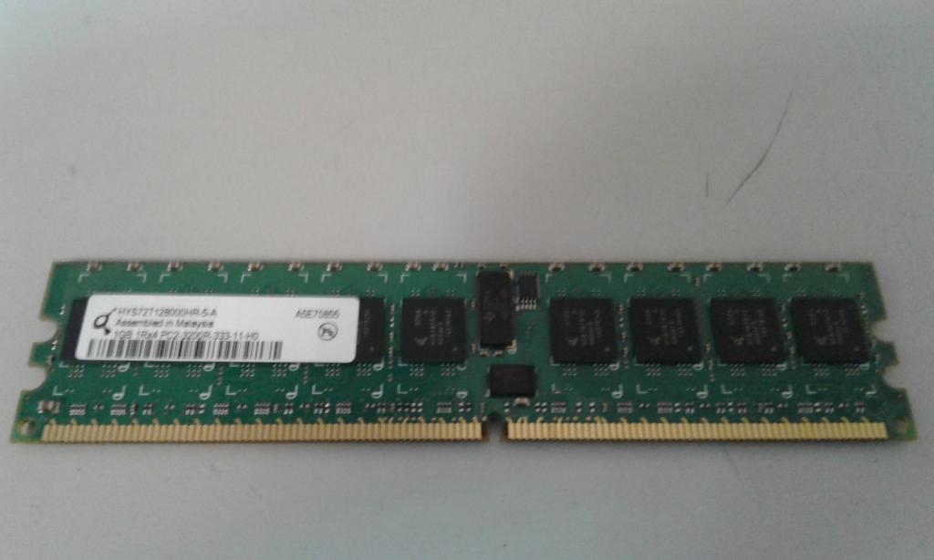 Оперативная память Infineon DDR2 3200R, 1ГБ, 400 МГц, HYS72T128000HR-5-A