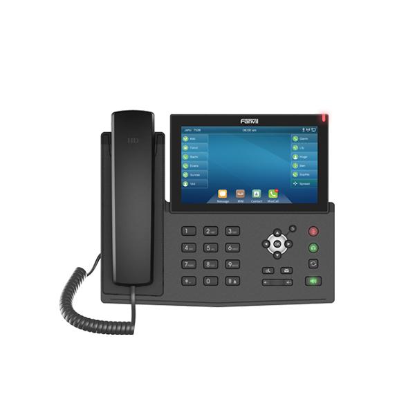 Fanvil X7, sip телефон с большим 7-дюймовым экраном, 20 SIP-аккаунтов, PoE