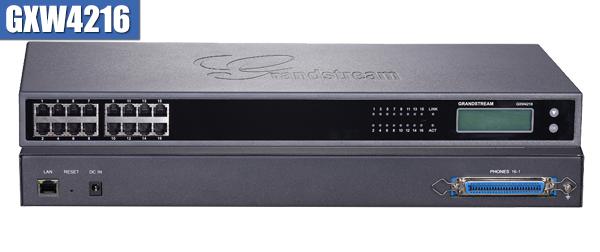 Grandstream GXW4216, голосовий ip шлюз, 16xFXS, 1xLAN, (1GbE)Gigabit Ethernet
