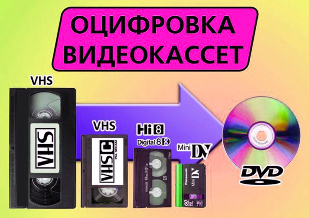 запишем с VHS кассет на любые носители г Николаев