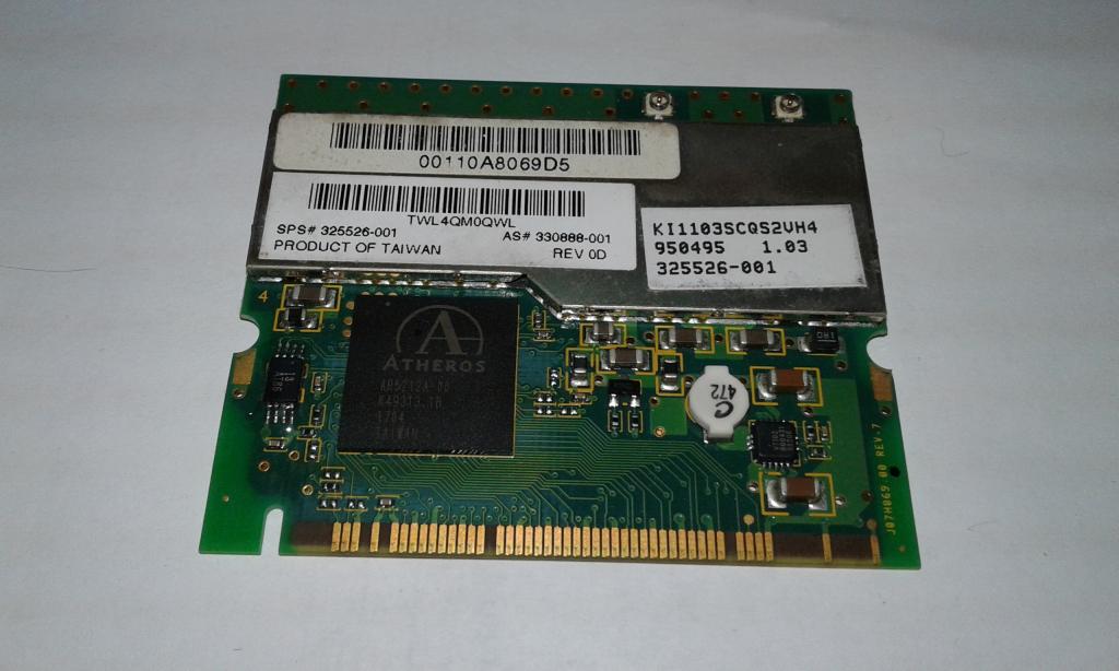 WiFi Адаптер HP Atheros 5212A Mini PCI 802.11b/g SPS 325526-001 Wireless WiFi WLAN Card