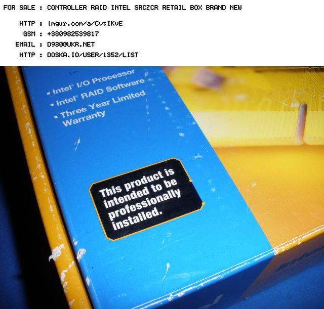 CONTROLLER RAID INTEL SRCZCR RETAIL BOX BRAND NEW