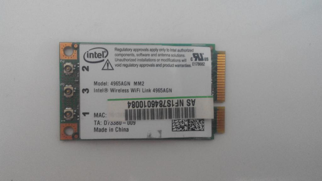 wifi  Intel 4965AGN  двухдиапазонный