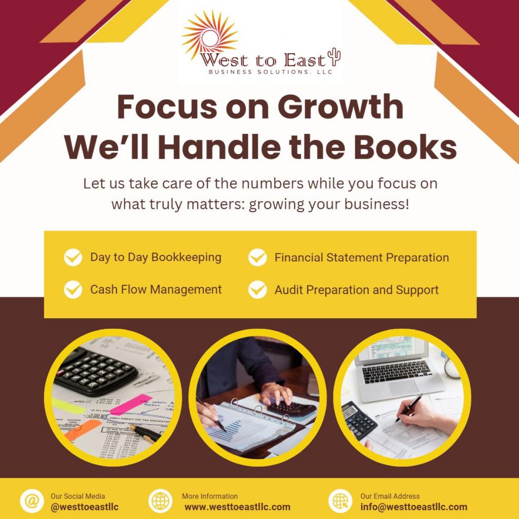 Accounting, CFO/Controller and HR Services firm West to East Business Solutions, LLC