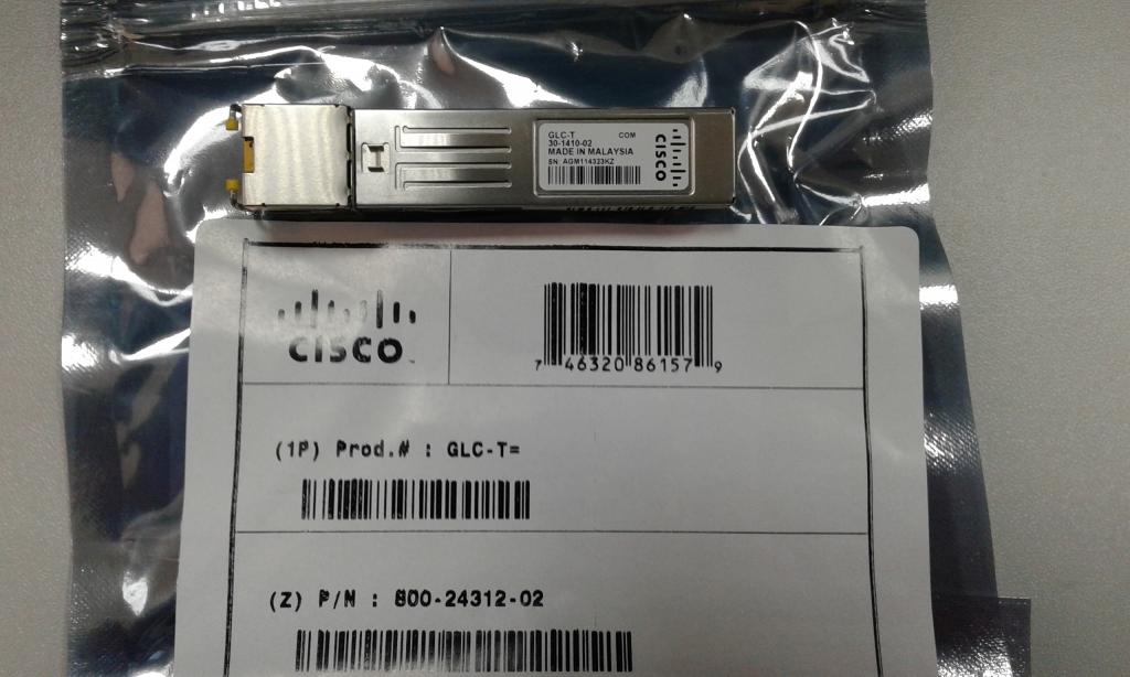 Модуль GLC-T Cisco 1000BASE-T SFP Transceiver Module