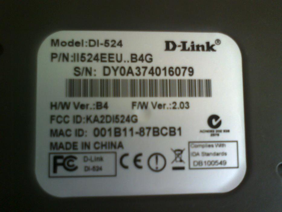 WI-FI роутер  D-Link DI-524