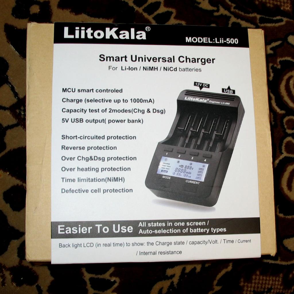 Liitokala Lii-500 , универсальное зарядное устройство, новое