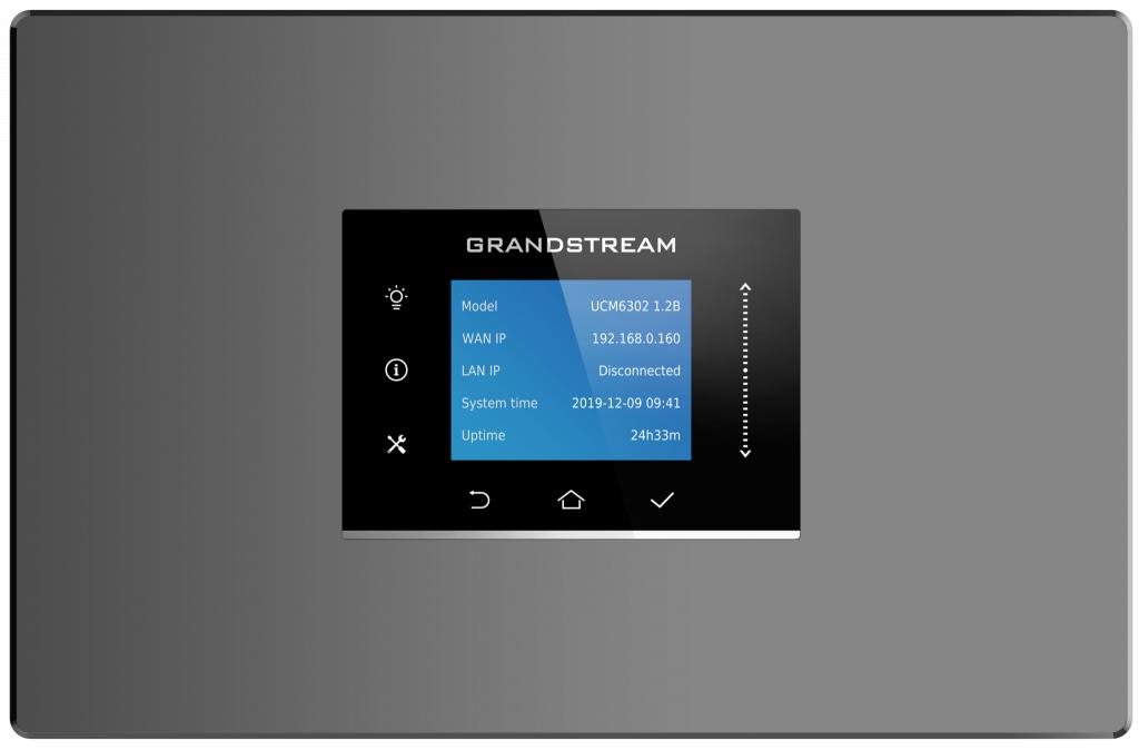Grandstream UCM6301, ip атс, до 500 абонентів/75 одноч. викликів,1хFXS, 1xFXO, 1xWAN, 1xLA